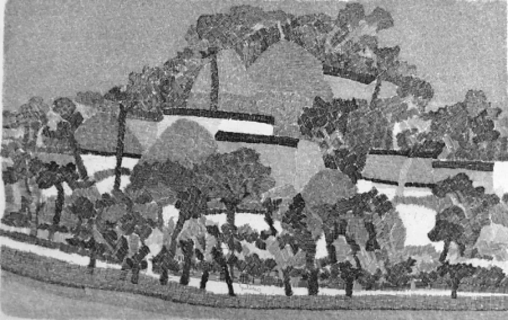 Engraving Gulino - Paesaggio