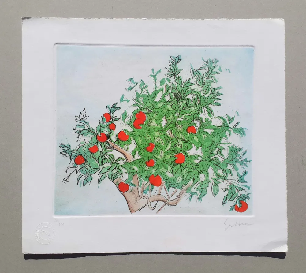 Etching And Aquatint Guttuso - Agrumeto