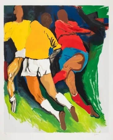 Screenprint Guttuso - Calciatori