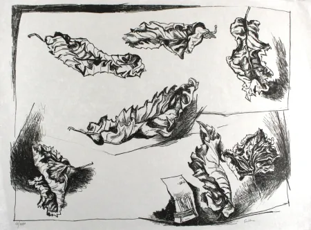 Lithograph Guttuso - Foglie