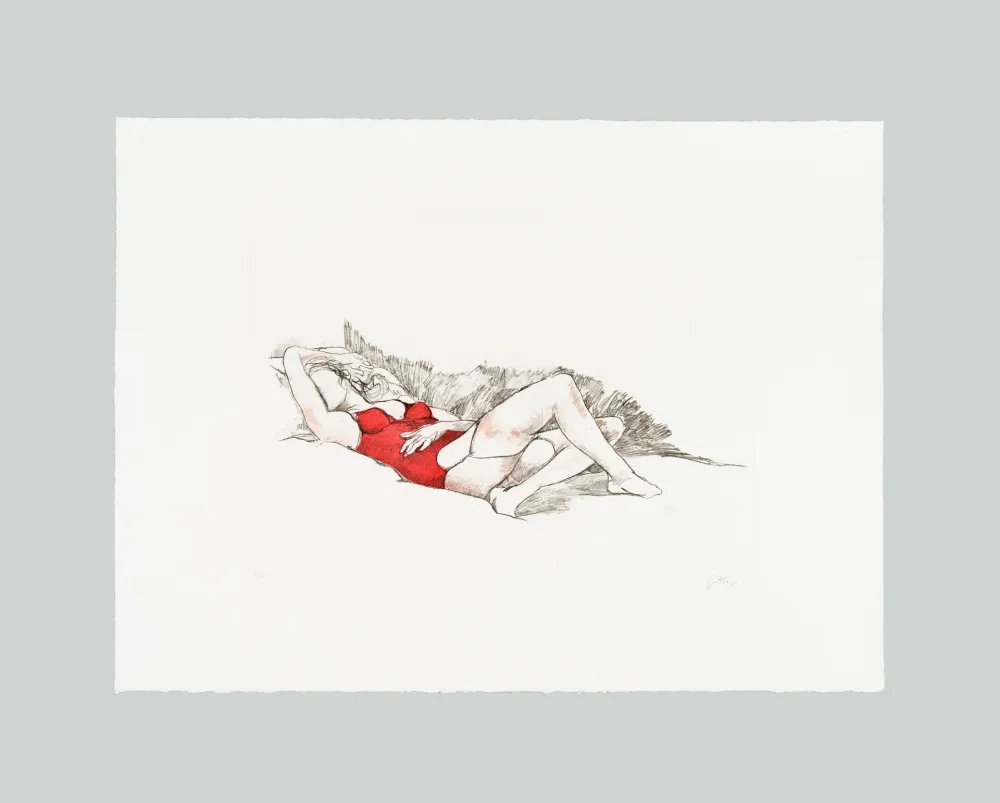 Etching And Aquatint Guttuso - L'amante