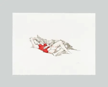 Etching And Aquatint Guttuso - L'amante