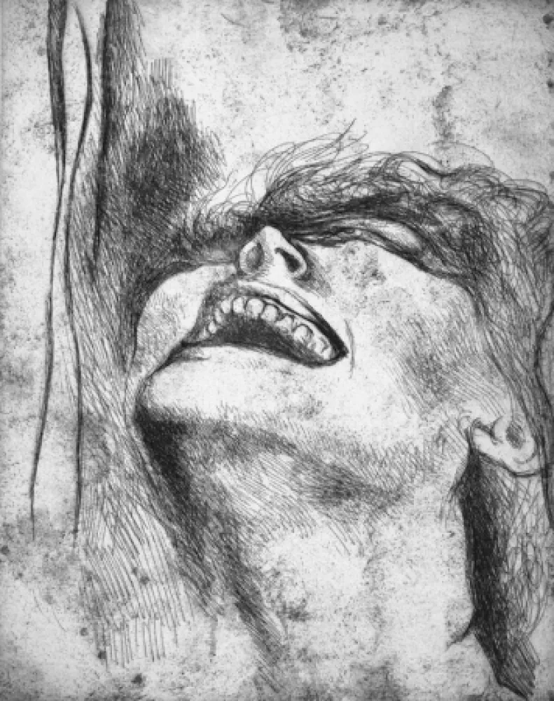 Engraving Guttuso - L'urlo