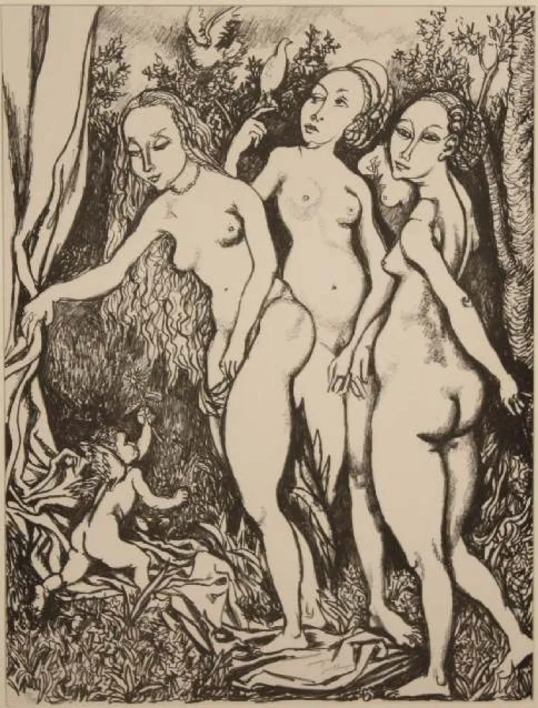 Lithograph Guttuso - OMAGGIO A DURER