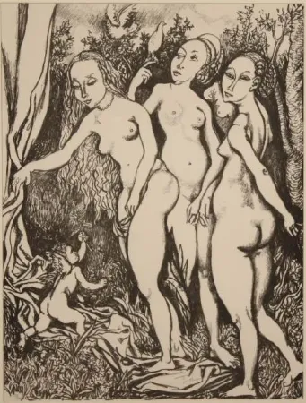 Lithograph Guttuso - OMAGGIO A DURER