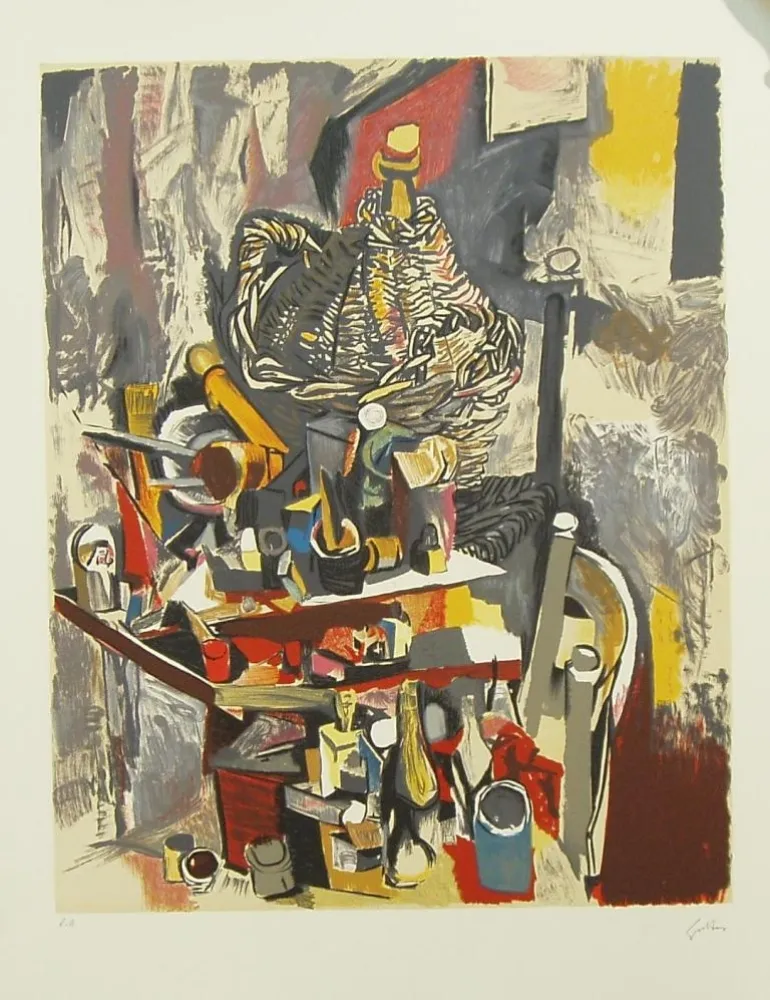 Lithograph Guttuso - SENZA TITOLO