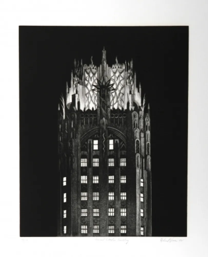 Etching Haas - General Electric Building