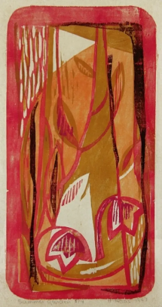 Woodcut Haas - Summer Garden