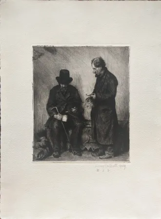 Drypoint Haasbauer-Wallrath - Untitled (Armut)