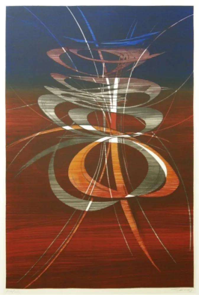 Lithograph Haass - Moving Present