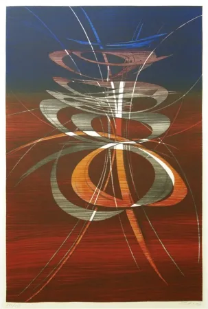 Lithograph Haass - Moving Present