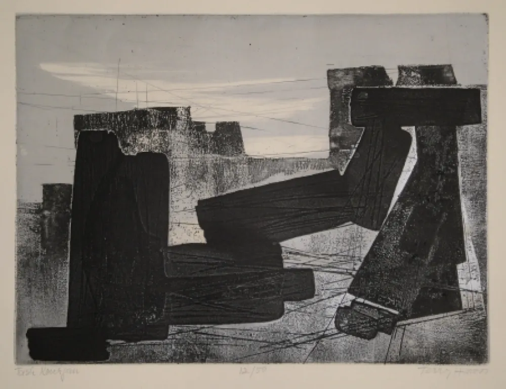 Etching And Aquatint Haass - Tash Kourgan