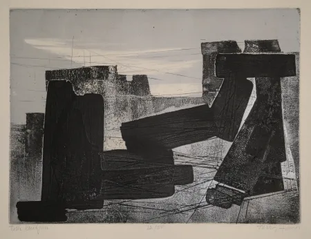 Etching And Aquatint Haass - Tash Kourgan