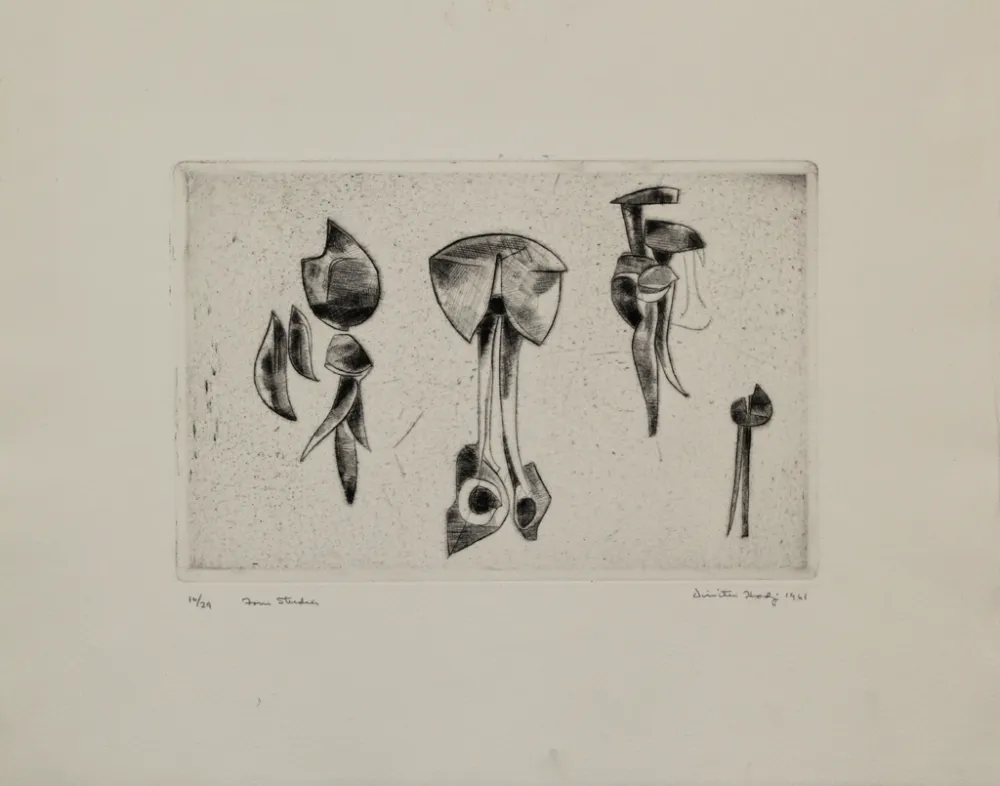 Etching Hadzi - Form Studies