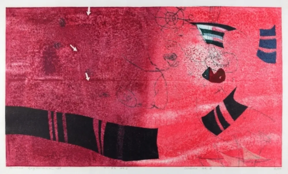 Woodcut Hagiwara - Circus