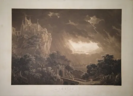 Aquatint Haldenwang - L’Orage