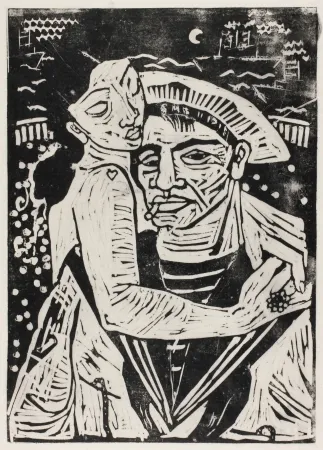 Woodcut Hamerschlag - Der Matrose Girolamo  (The Sailor Girolamo)