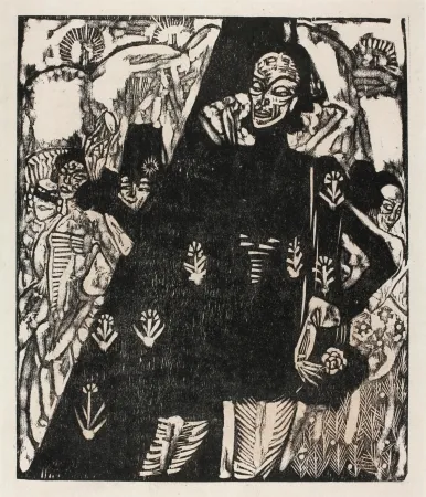 Woodcut Hamerschlag - Karneval (Carnival)