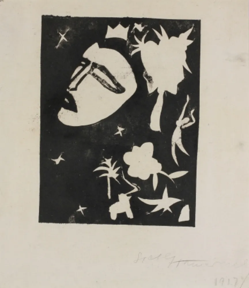 Woodcut Hamerschlag - Maske (Mask)