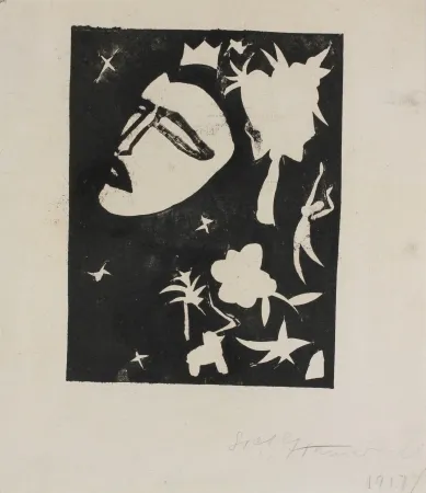 Woodcut Hamerschlag - Maske (Mask)