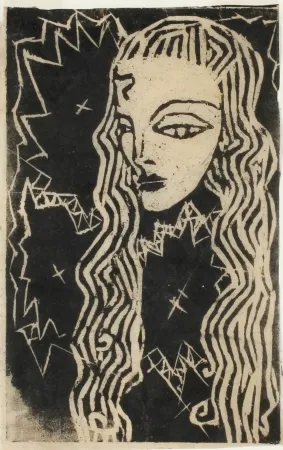 Woodcut Hamerschlag - Portrait