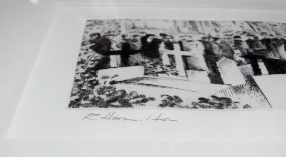 Engraving Hamilton - With unfeigned regret (Illustration for James Joyce’s ‘Ulysses’, 1989)