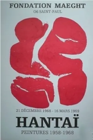 Lithograph Hantai - Exposition saint pol de vence