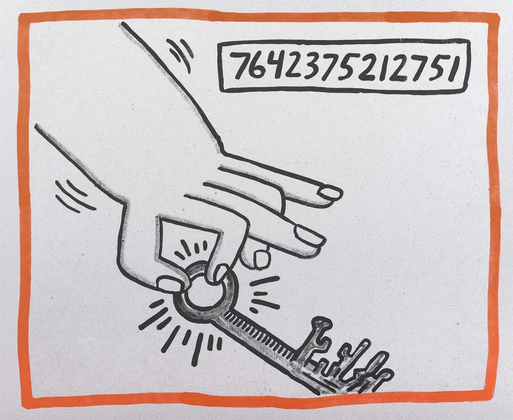 Lithograph Haring - Against all Odds, 1990