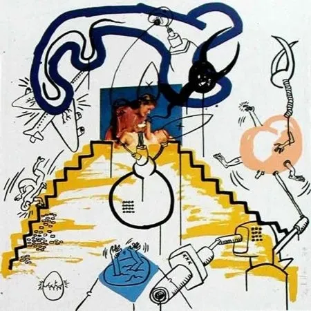 Screenprint Haring - Apocalypse