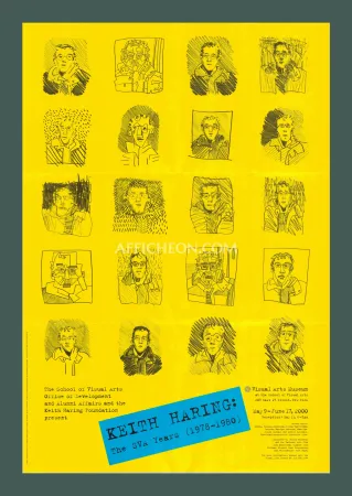 Lithograph Haring - Keith Haring: 'The SVA Years' 2000 Offset-lithograph