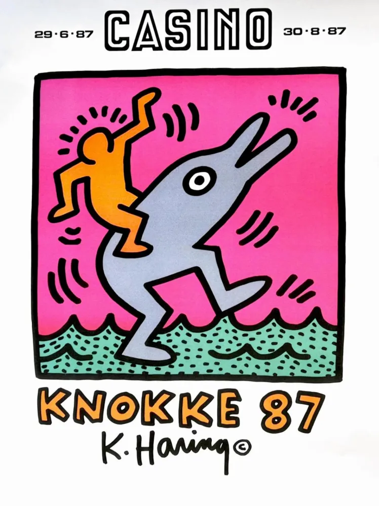 Screenprint Haring - Knokke