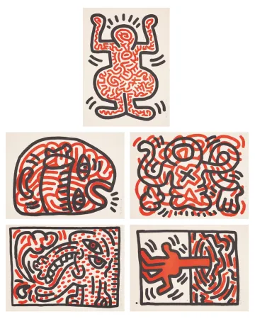Lithograph Haring - 