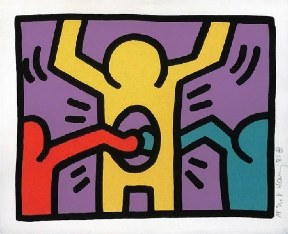 Screenprint Haring - POP SHOP I (1)