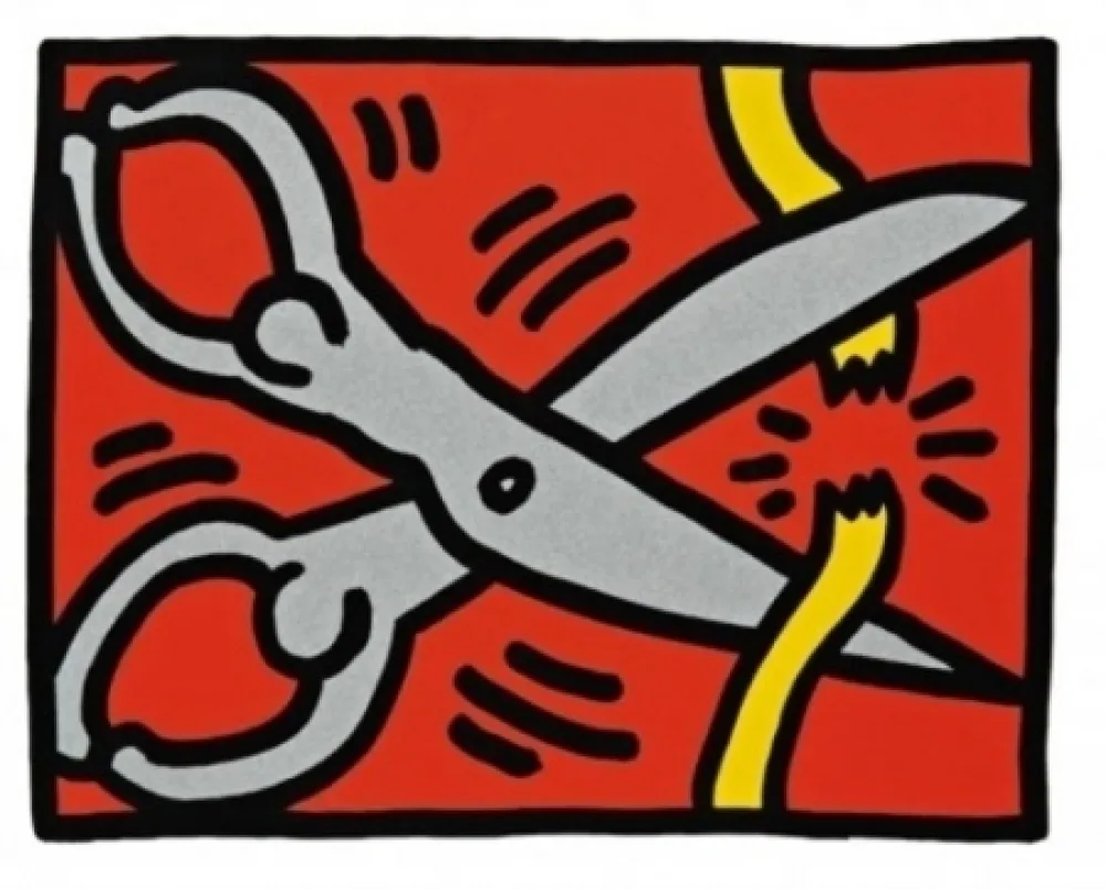 Screenprint Haring - Pop Shop III B