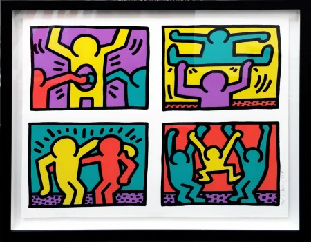 Screenprint Haring - POP SHOP QUAD I
