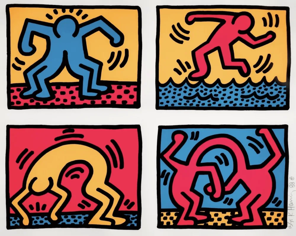 Screenprint Haring - Pop Shop Quad II