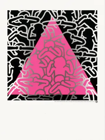 Screenprint Haring - Silence Death