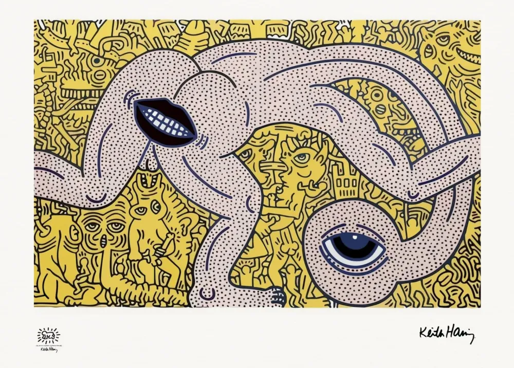 Screenprint Haring - Untitled 