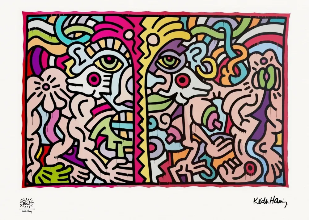 Screenprint Haring - Untitled (1990)