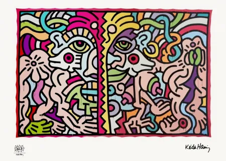 Screenprint Haring - Untitled (1990)