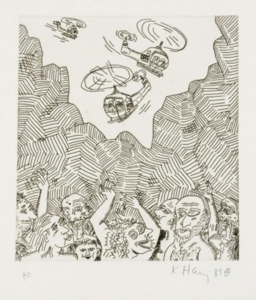 Etching Haring - Untitled (From the Valley Suite)