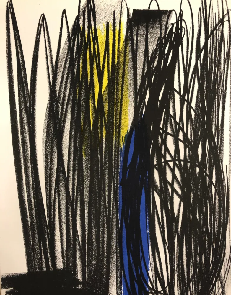 Lithograph Hartung - Composition