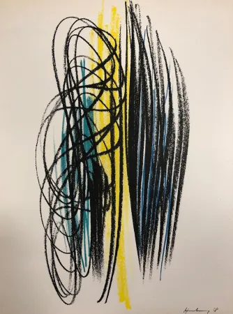 Lithograph Hartung - Composition,