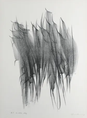 Lithograph Hartung - Composition 