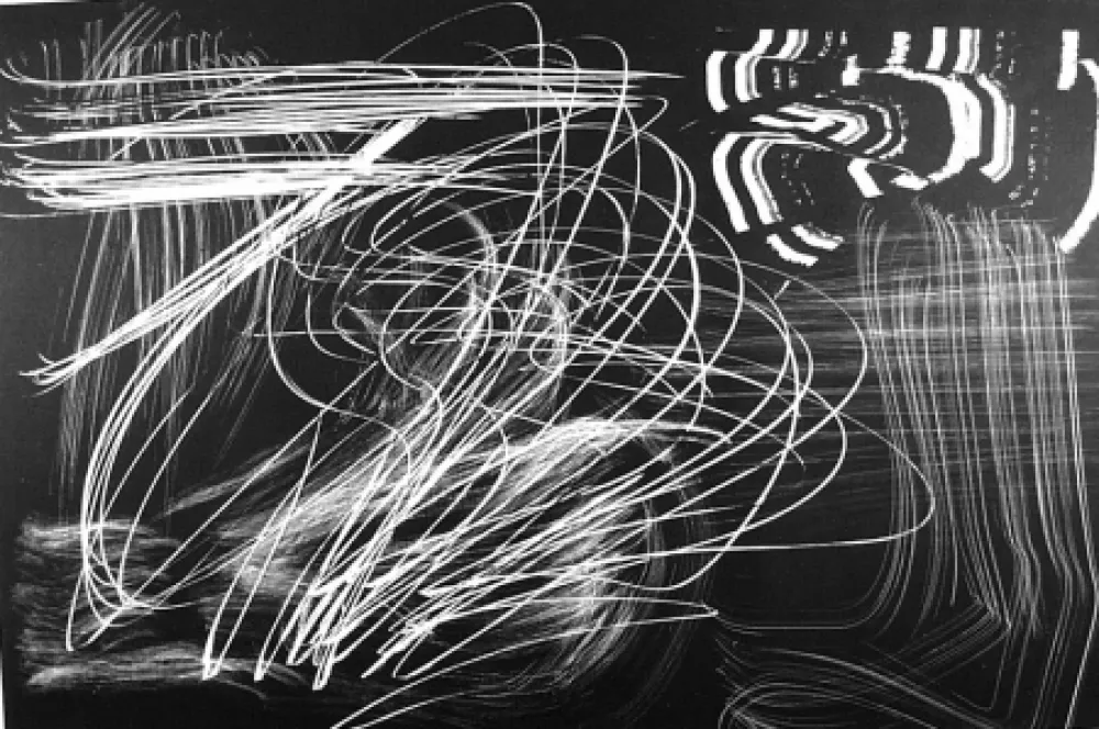 Lithograph Hartung - Composition