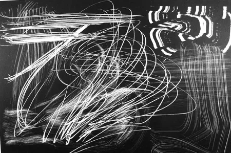 Lithograph Hartung - Composition