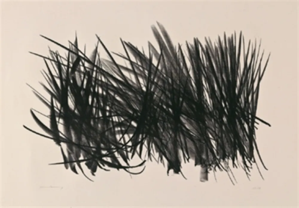 Lithograph Hartung - Composition