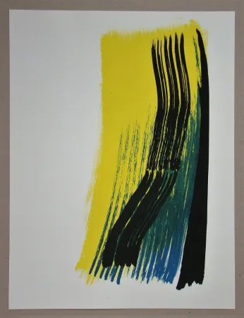 Lithograph Hartung - Composition