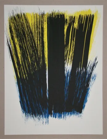 Lithograph Hartung - Composition