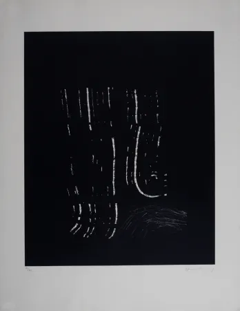 Lithograph Hartung - Composition L 1977-2, 1977 - Hand-signed